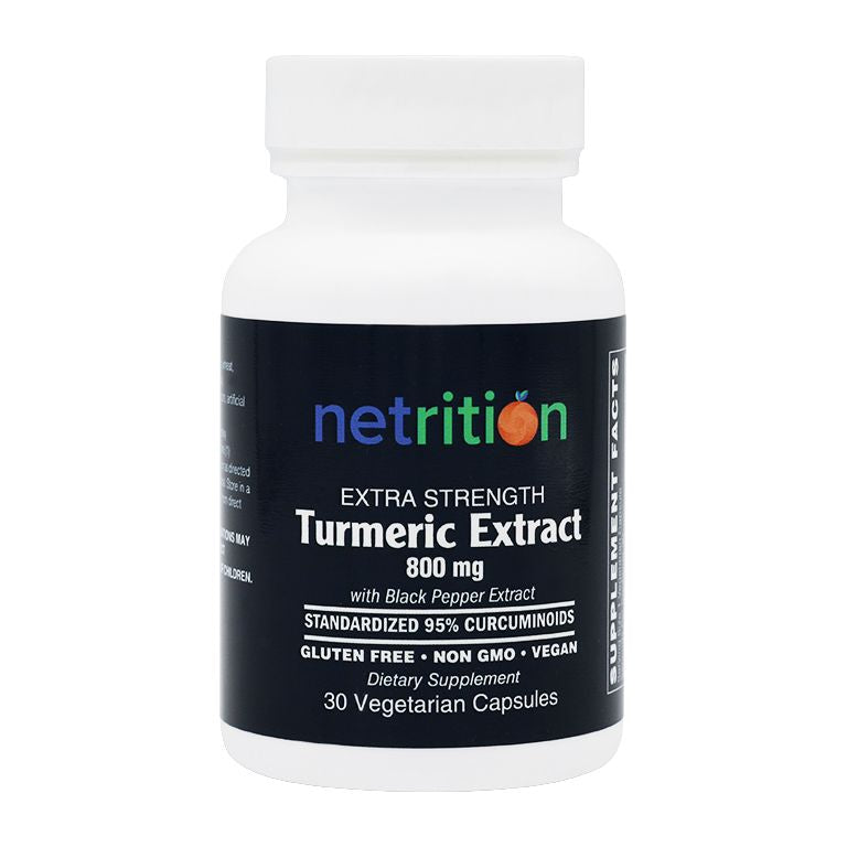 Extra Strength Turmeric 800 mg with BioPerine® by Netrition - High-quality Turmeric Extract by Netrition at BariatricPal Store
