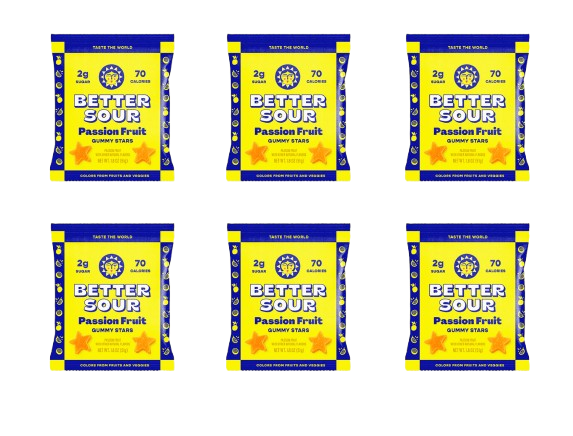 #Flavor_Passionfruit Gummy Stars #Size_6-Pack