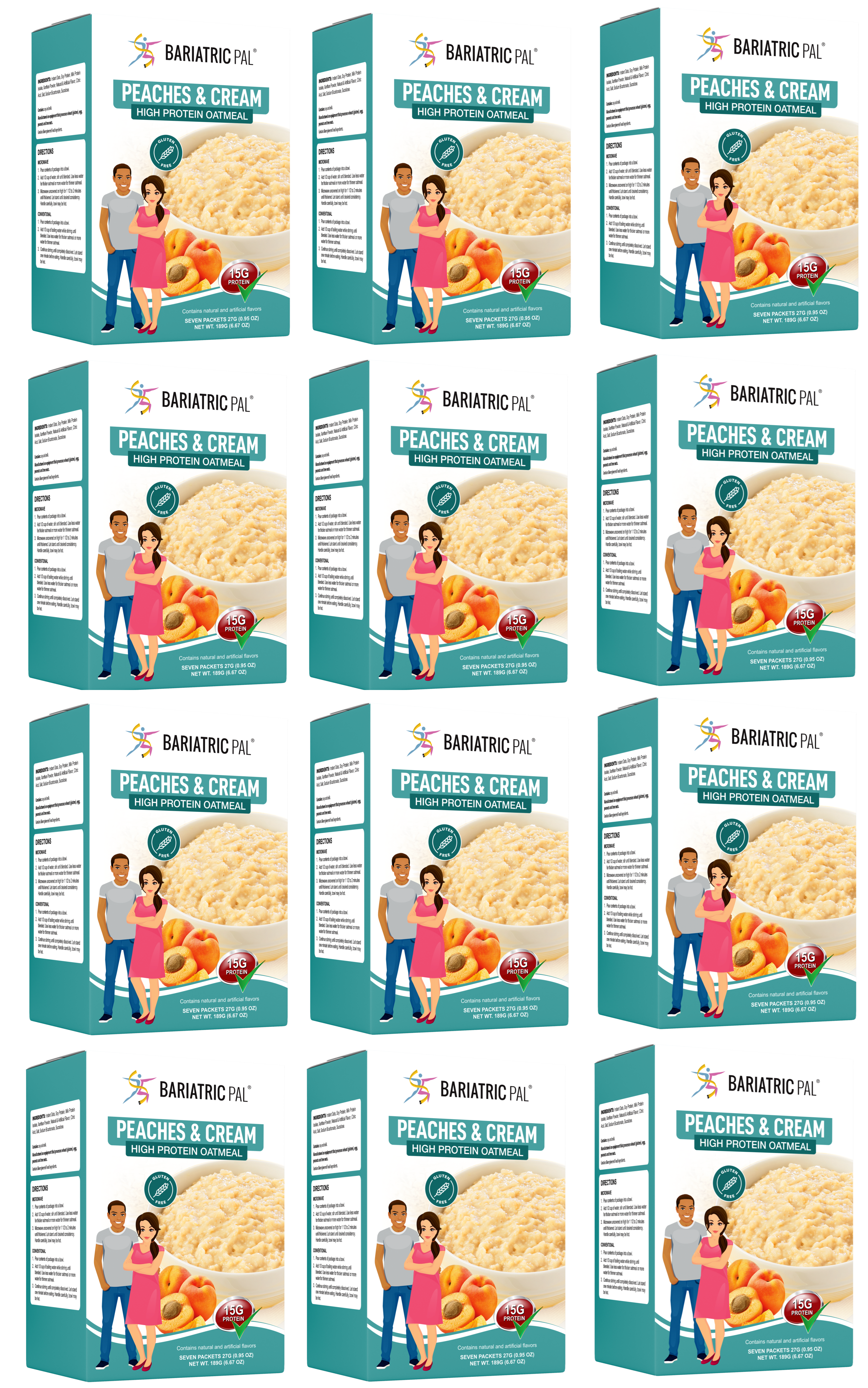 BariatricPal Hot Protein Breakfast - Peaches and Cream Oatmeal - High-quality Breakfast by BariatricPal at BariatricPal Store