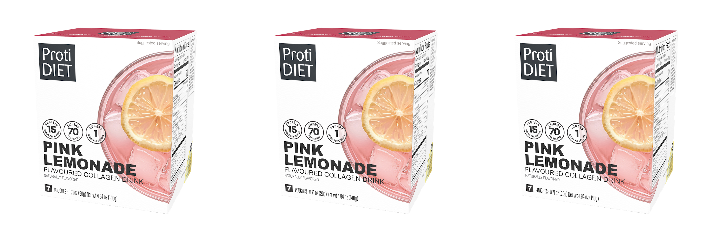 Proti Diet 15g Flavored Collagen Drink - Pink Lemonade