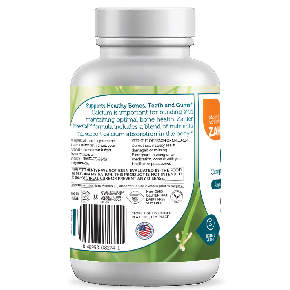 PowerCal Comprehensive Kosher Calcium Capsules by Zahler - Supports Healthy Bones, Teeth & Gums - High-quality Calcium by Zahler at BariatricPal Store