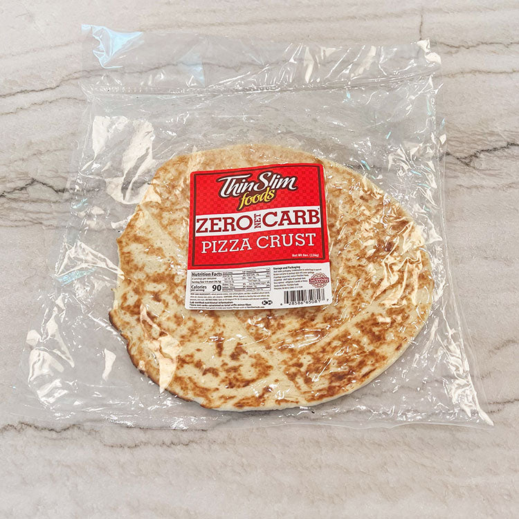 ThinSlim Foods Zero Net Carb Thick Pizza Crust, 8-ounce package.