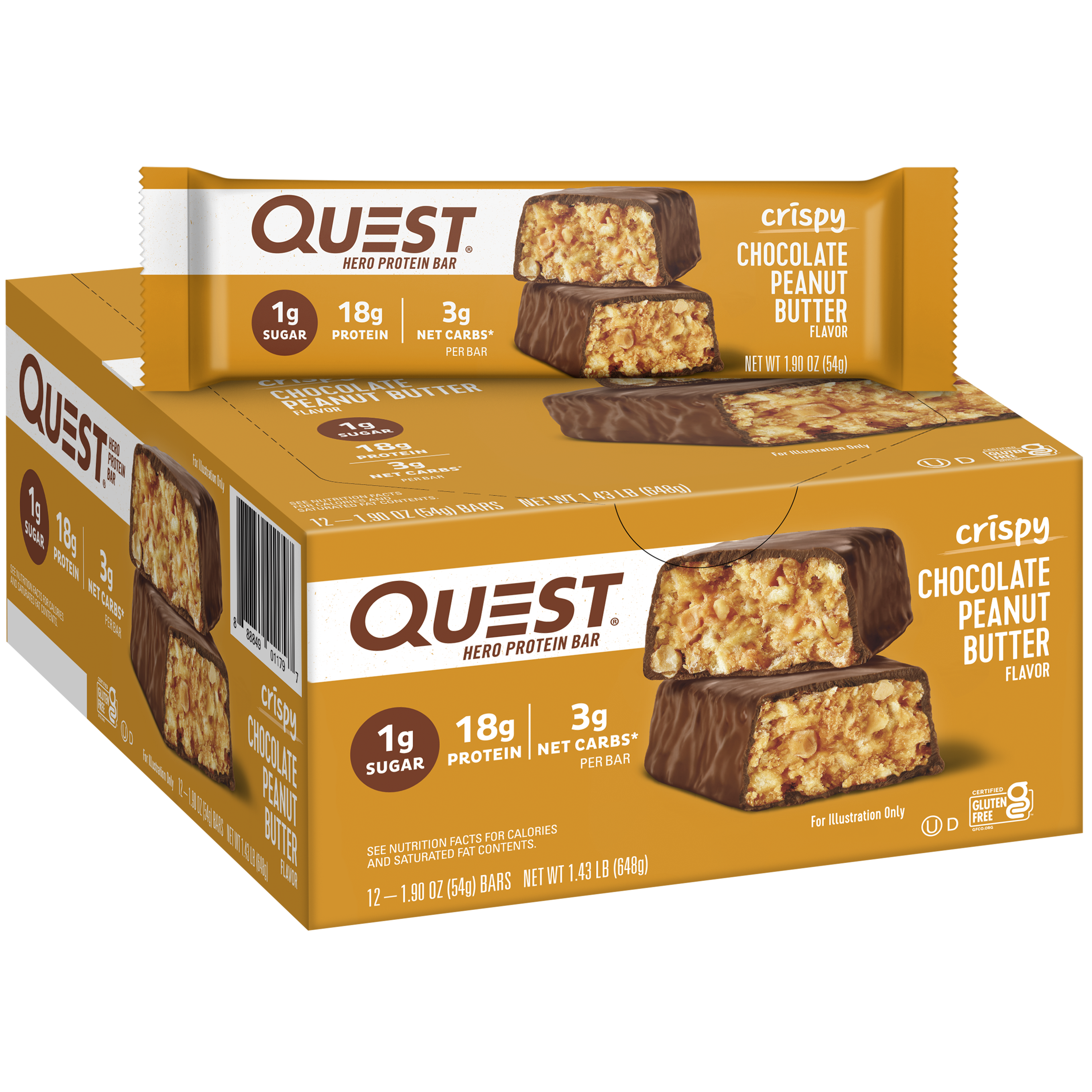 #Flavor_Chocolate Peanut Butter #Size_12 bars