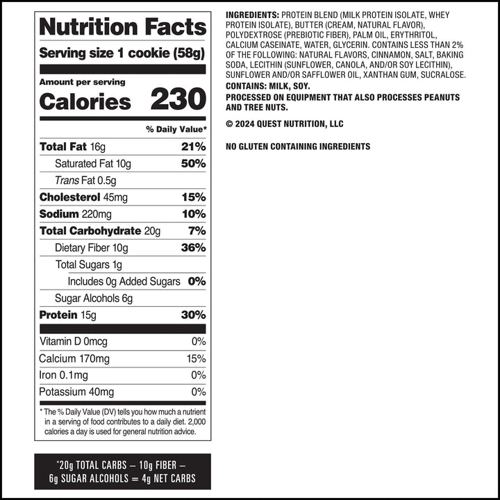 Quest Nutrition Protein Cookie - Snickerdoodle
