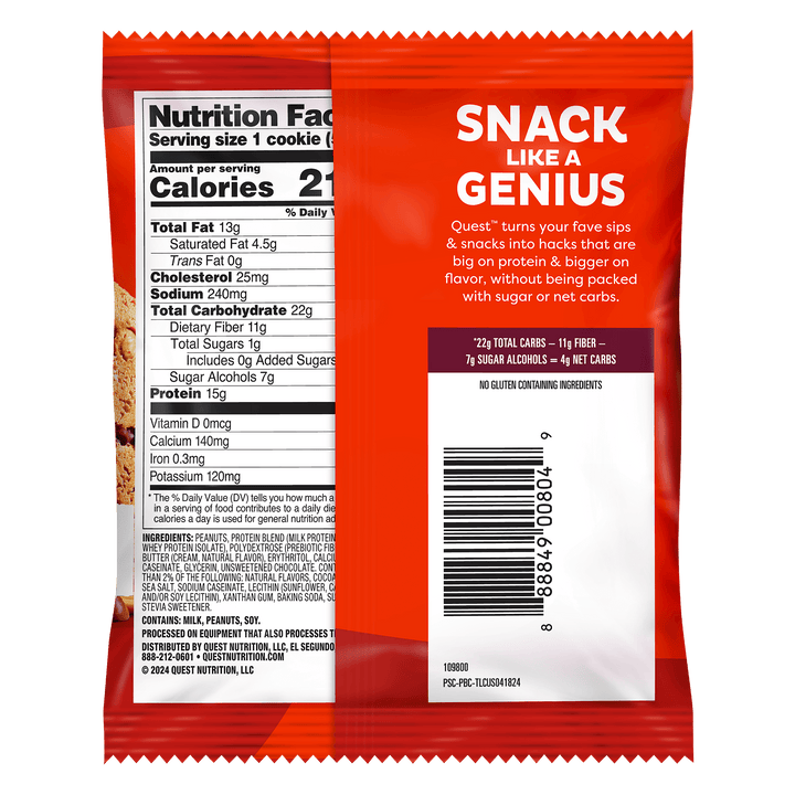 Quest Protein Cookies - Peanut Butter Chocolate Chip