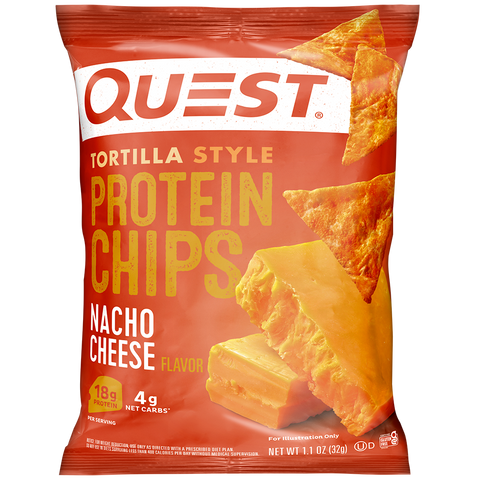 Quest Tortilla Style Protein Chips - Nacho Cheese - High-quality Protein Chips by Quest Nutrition at BariatricPal Store