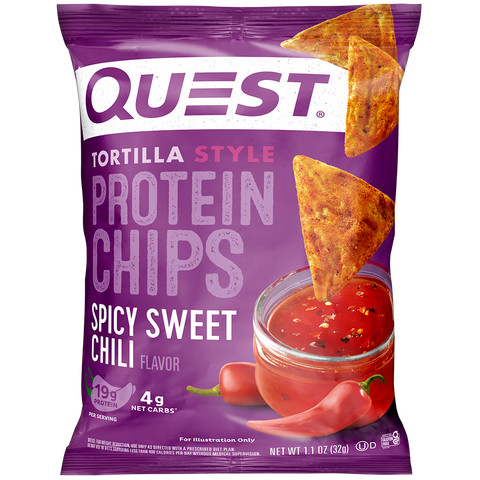 Quest Tortilla Style Protein Chips - Spicy Sweet Chili - High-quality Protein Chips by Quest Nutrition at BariatricPal Store