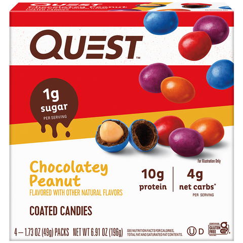 Quest Nutrition Chocolatey Peanut Coated Candies - High-quality Candies by Quest Nutrition at BariatricPal Store