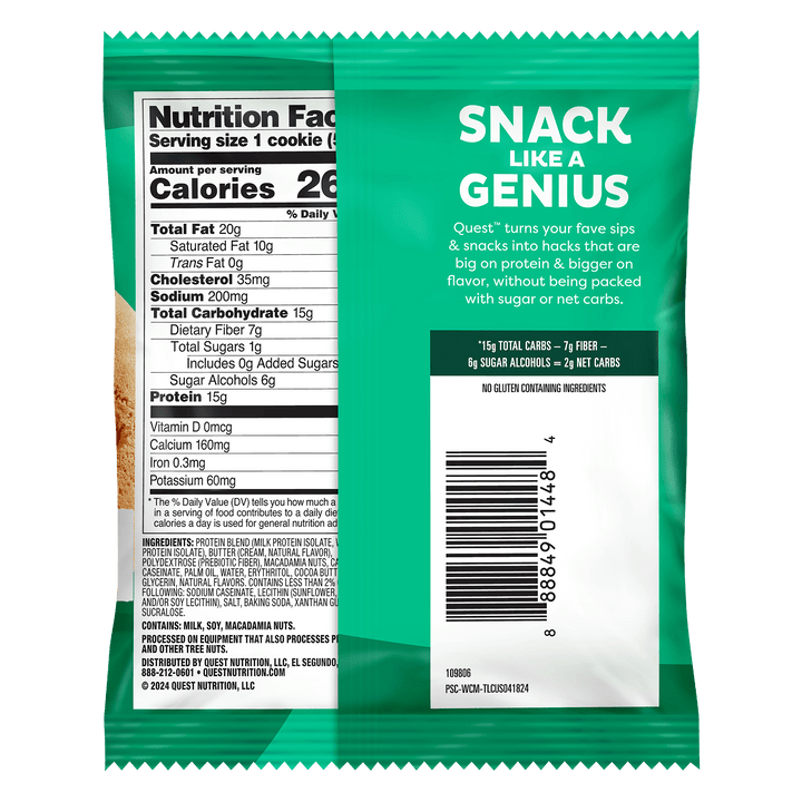 Quest Nutrition Protein Cookie - White Chocolate Macadamia