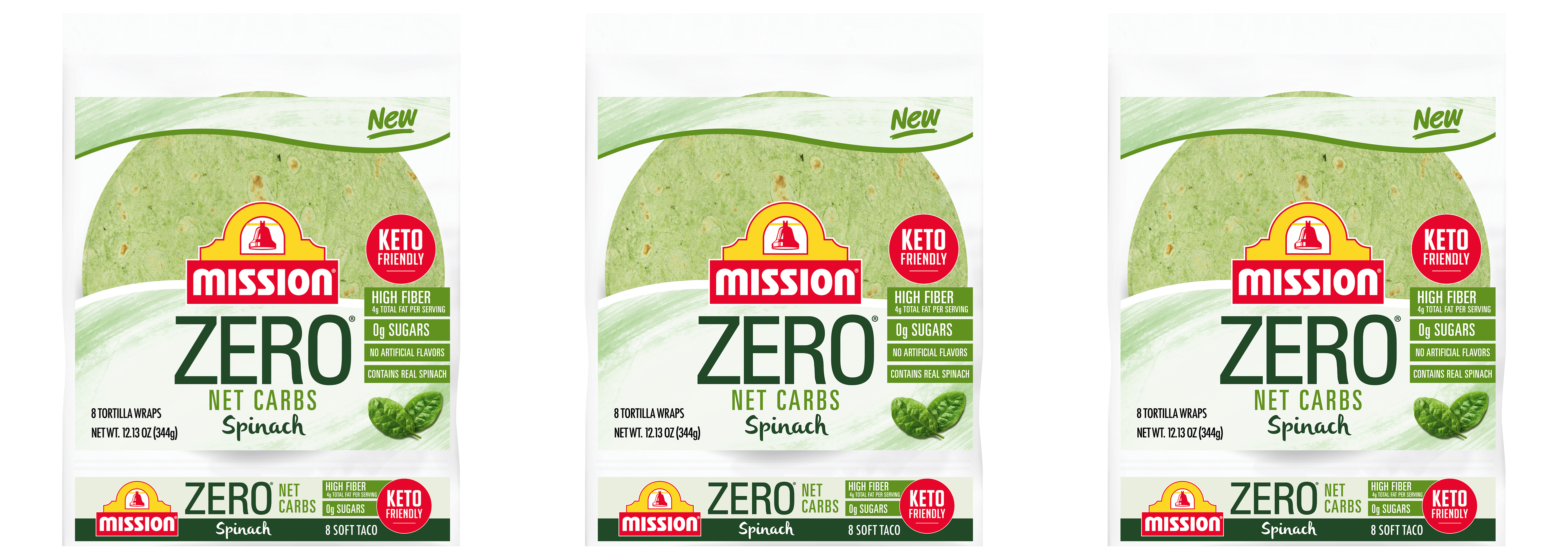 #Flavor_Soft Taco, Spinach (8 tortillas), 11.29 oz #Size_3-Pack