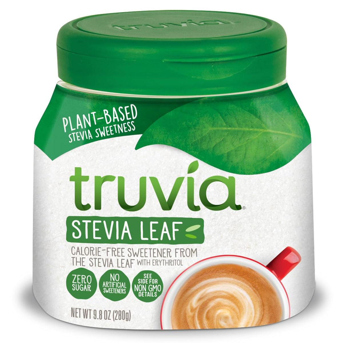 Édulcorant sans calorie Truvia, à base de feuille de stévia, pot de 278 g