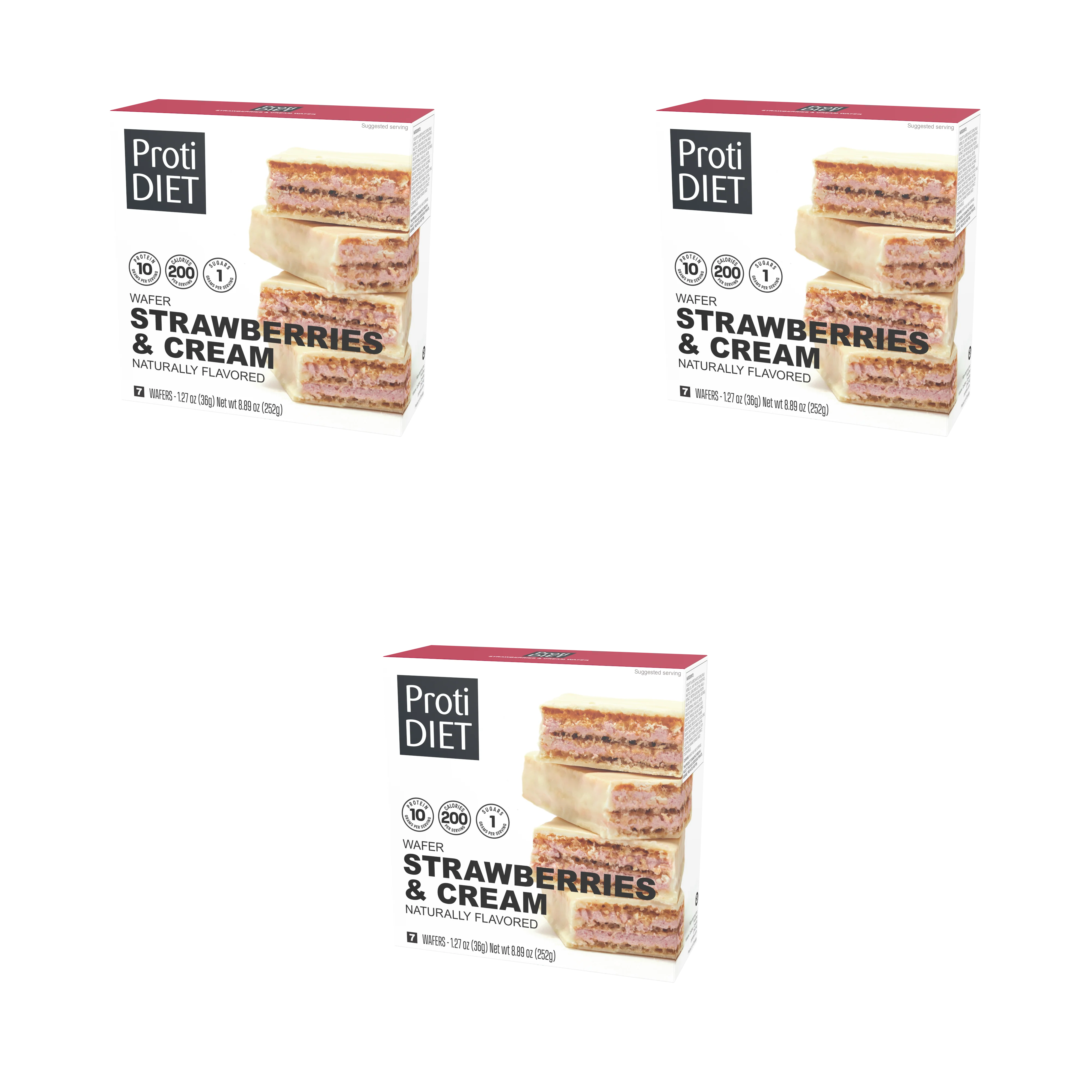 Proti Diet 10g Protein Wafer Bars - Strawberries & Cream
