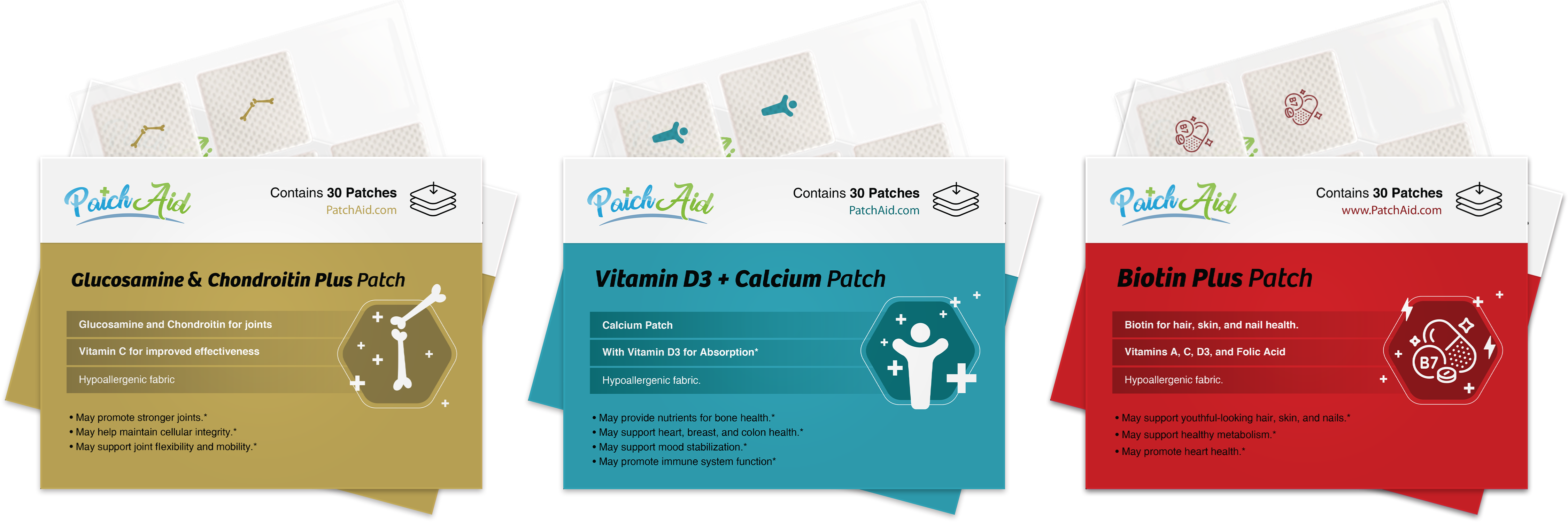 Strong Body Inside and Out Vitamin Patch Pack by PatchAid