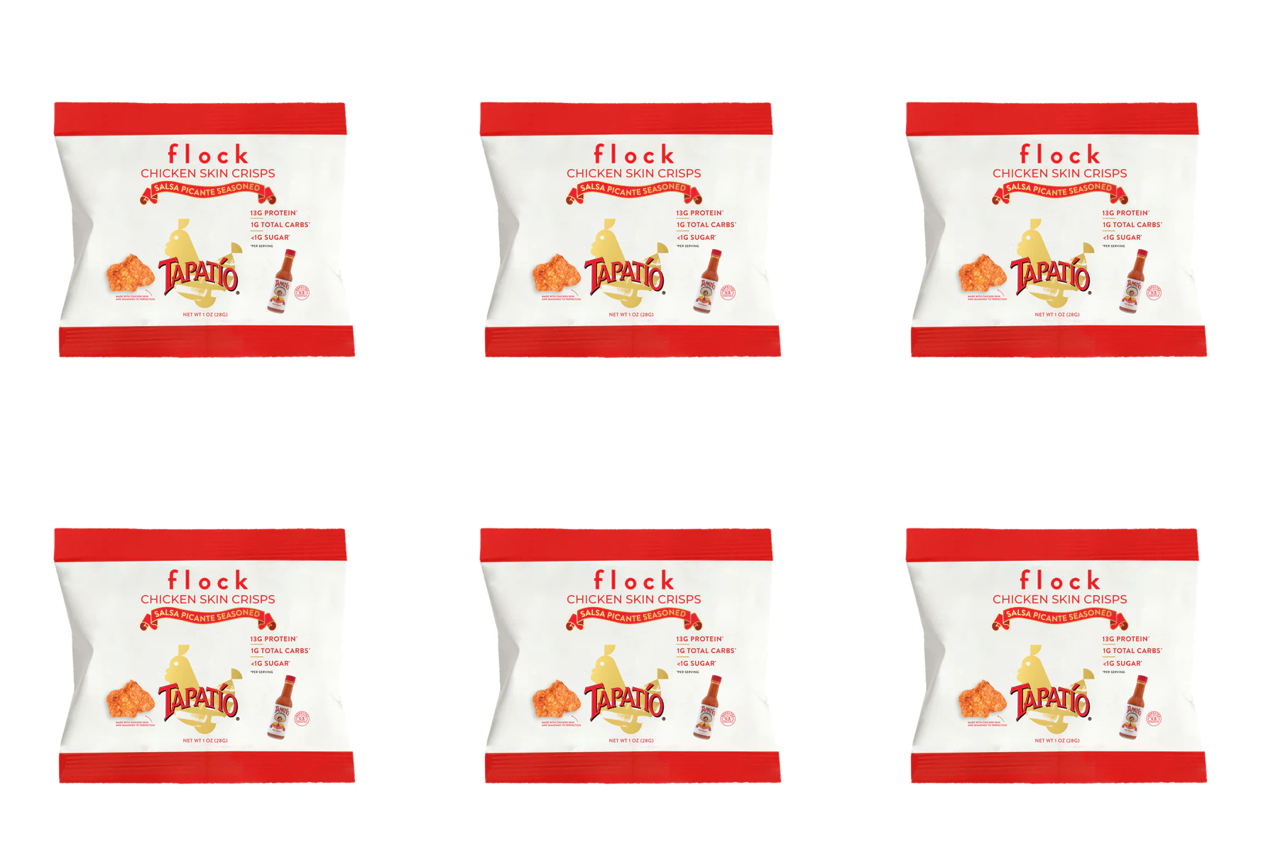 Flock Foods Keto Chicken Chips - Tapatío Hot Chicken