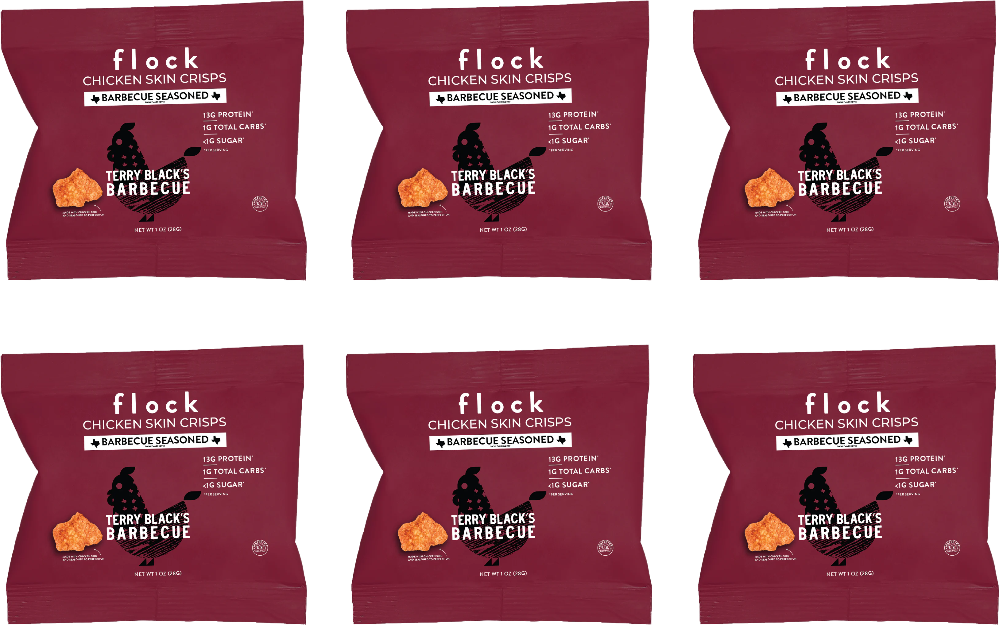 Flock Foods Keto Chicken Chips - Terry Black’s Barbecue