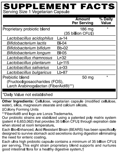 Prebiotic & Probiotic 35 Billion CFU Gastrointestinal & Immune Health Capsules by BariatricPal - High-quality Probiotic by BariatricPal at BariatricPal Store