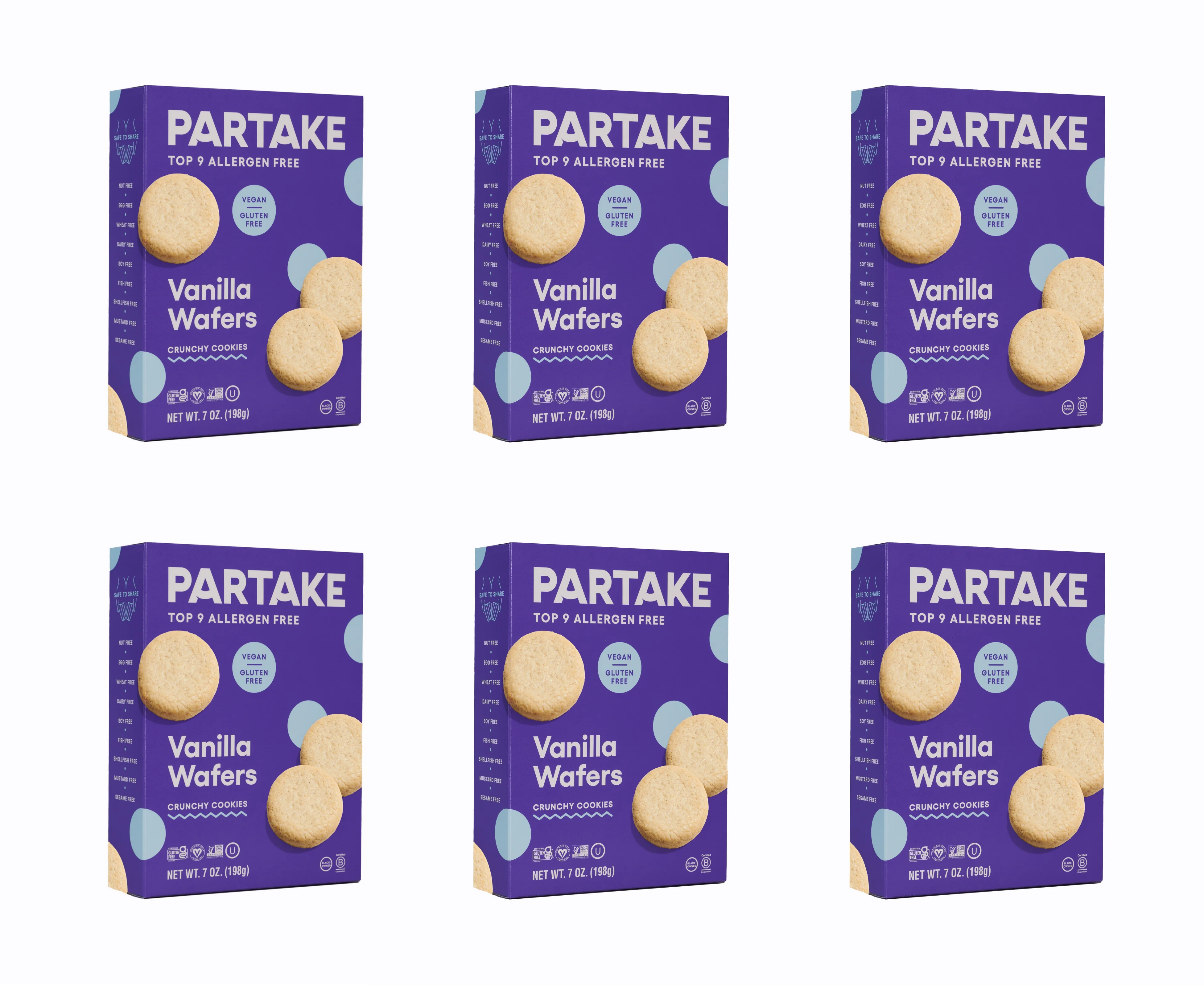 Partake Vegan & Gluten Free Vanilla Wafers, 7 oz