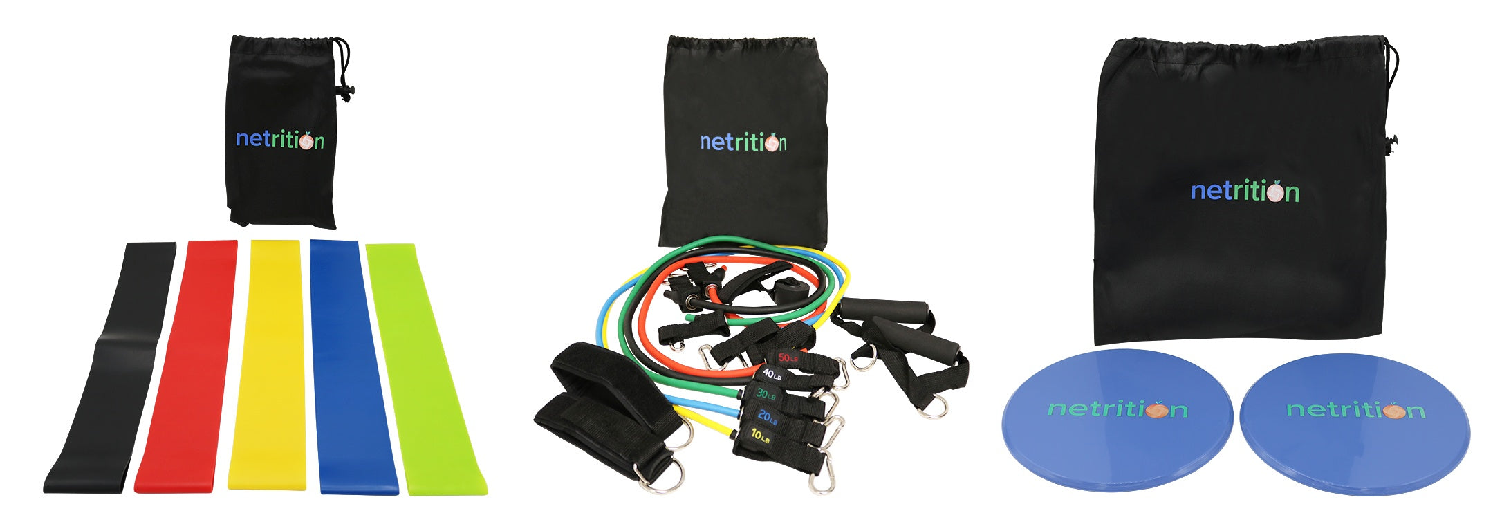 Netrition Total Body Fitness Bundle - High-quality Fitness Accessories by Netrition at BariatricPal Store