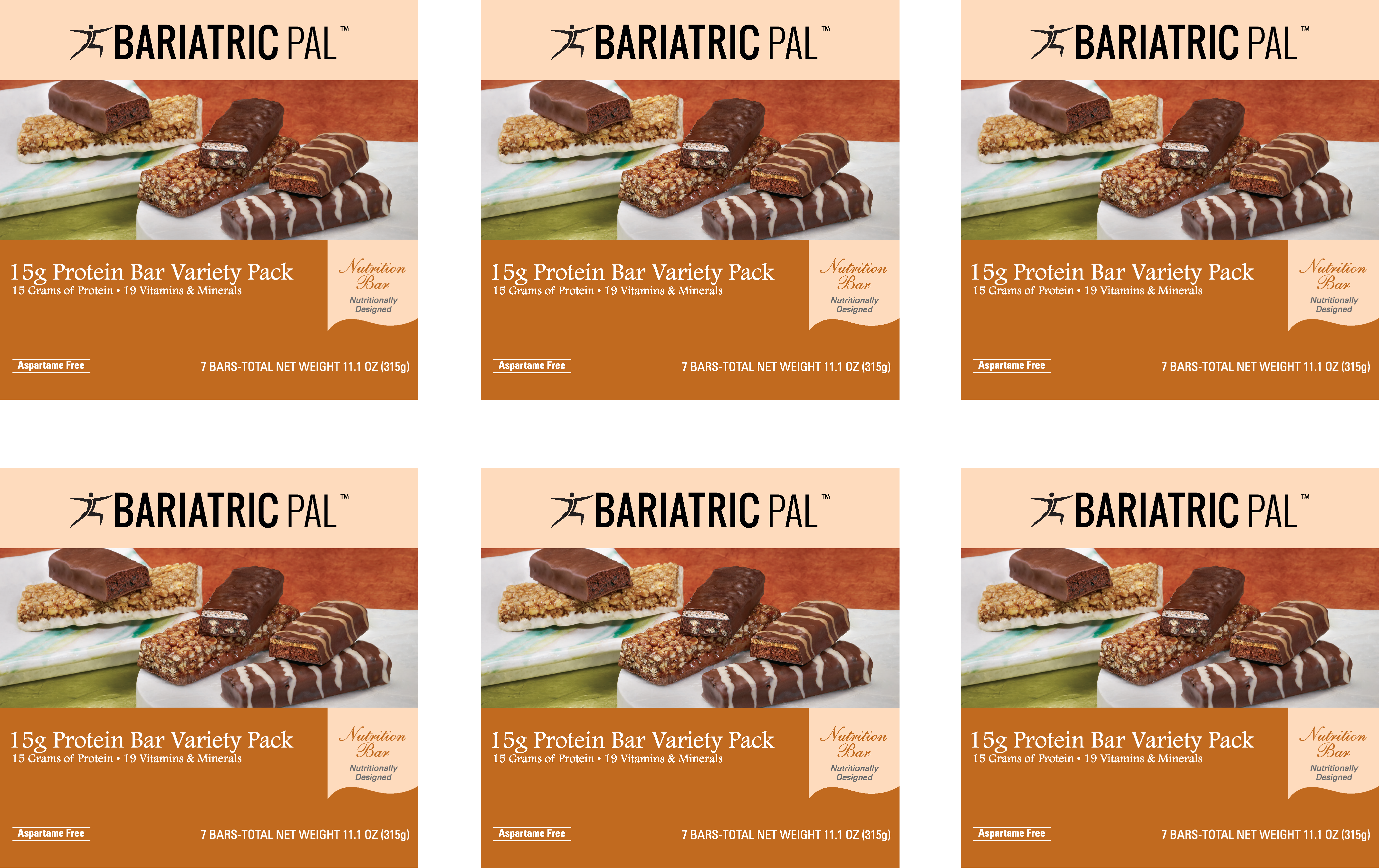BariatricPal 15g Protein Bars - Variety Pack