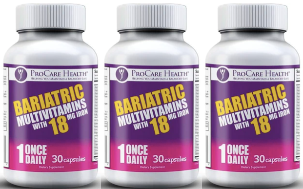 ProCare Health "1 per Day!" Bariatric Multivitamin Capsule with 18mg Iron - High-quality Multivitamins by ProCare Health at BariatricPal Store