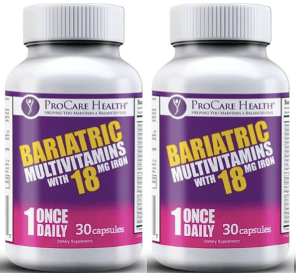 ProCare Health "1 per Day!" Bariatric Multivitamin Capsule with 18mg Iron - High-quality Multivitamins by ProCare Health at BariatricPal Store