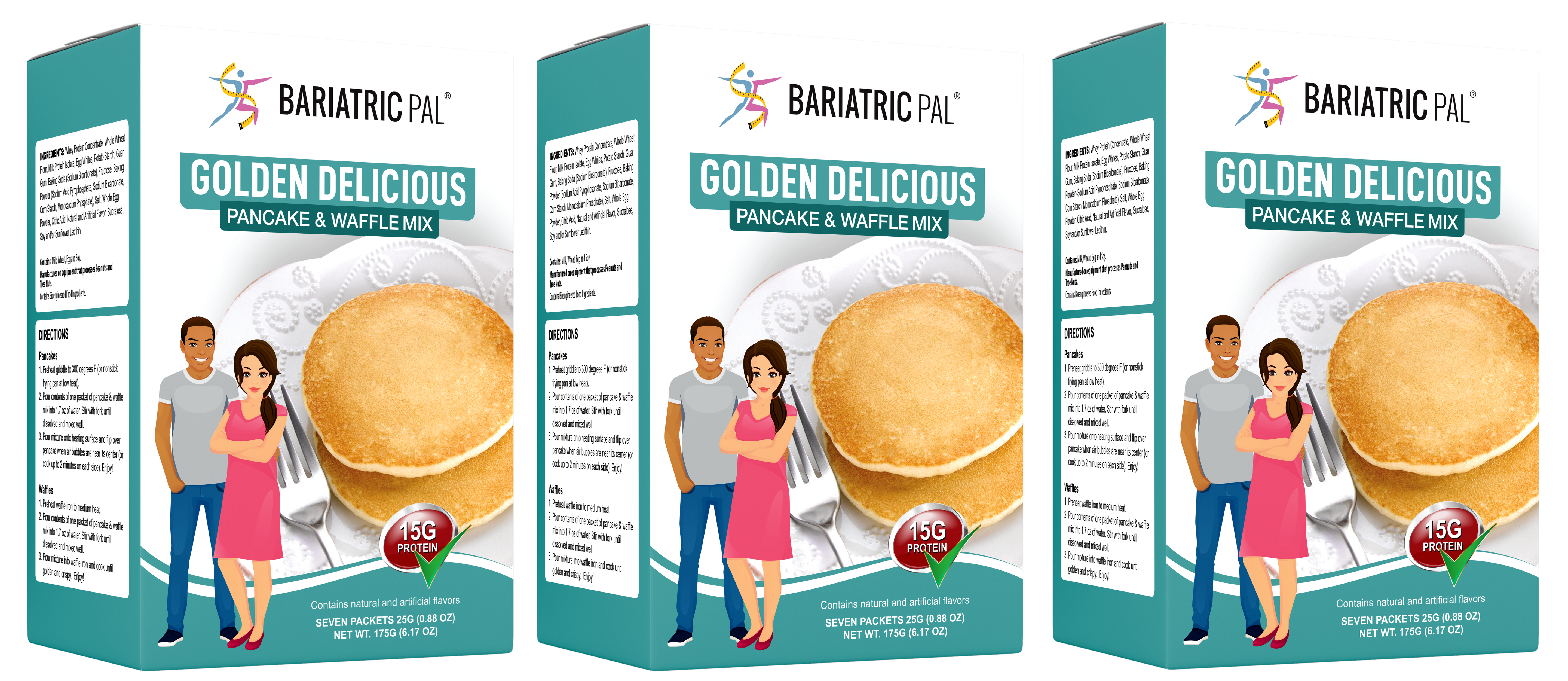BariatricPal Hot Protein Breakfast - Golden Delicious Pancake Mix - High-quality Pancake Mix by BariatricPal at BariatricPal Store