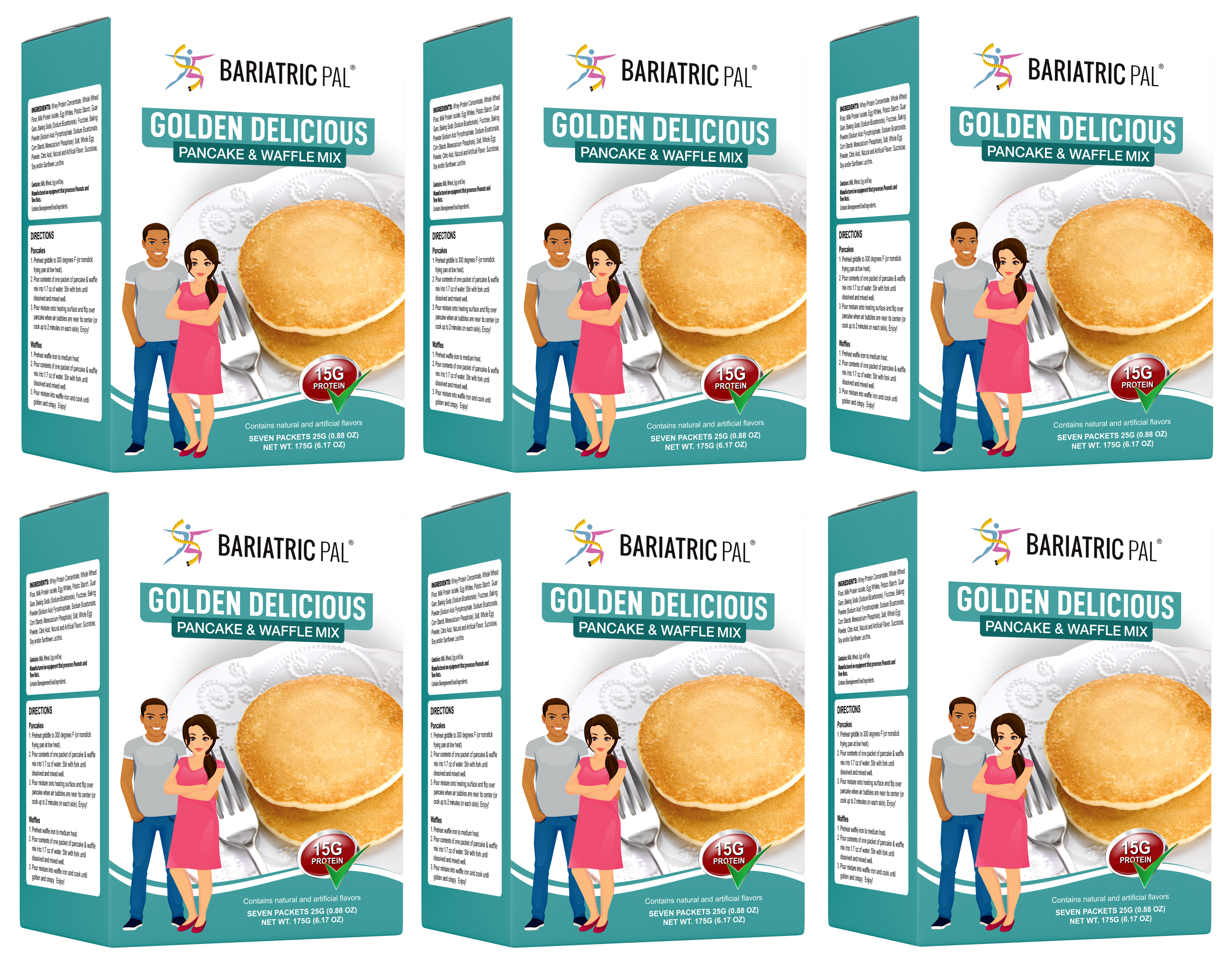 BariatricPal Hot Protein Breakfast - Golden Delicious Pancake Mix - High-quality Pancake Mix by BariatricPal at BariatricPal Store
