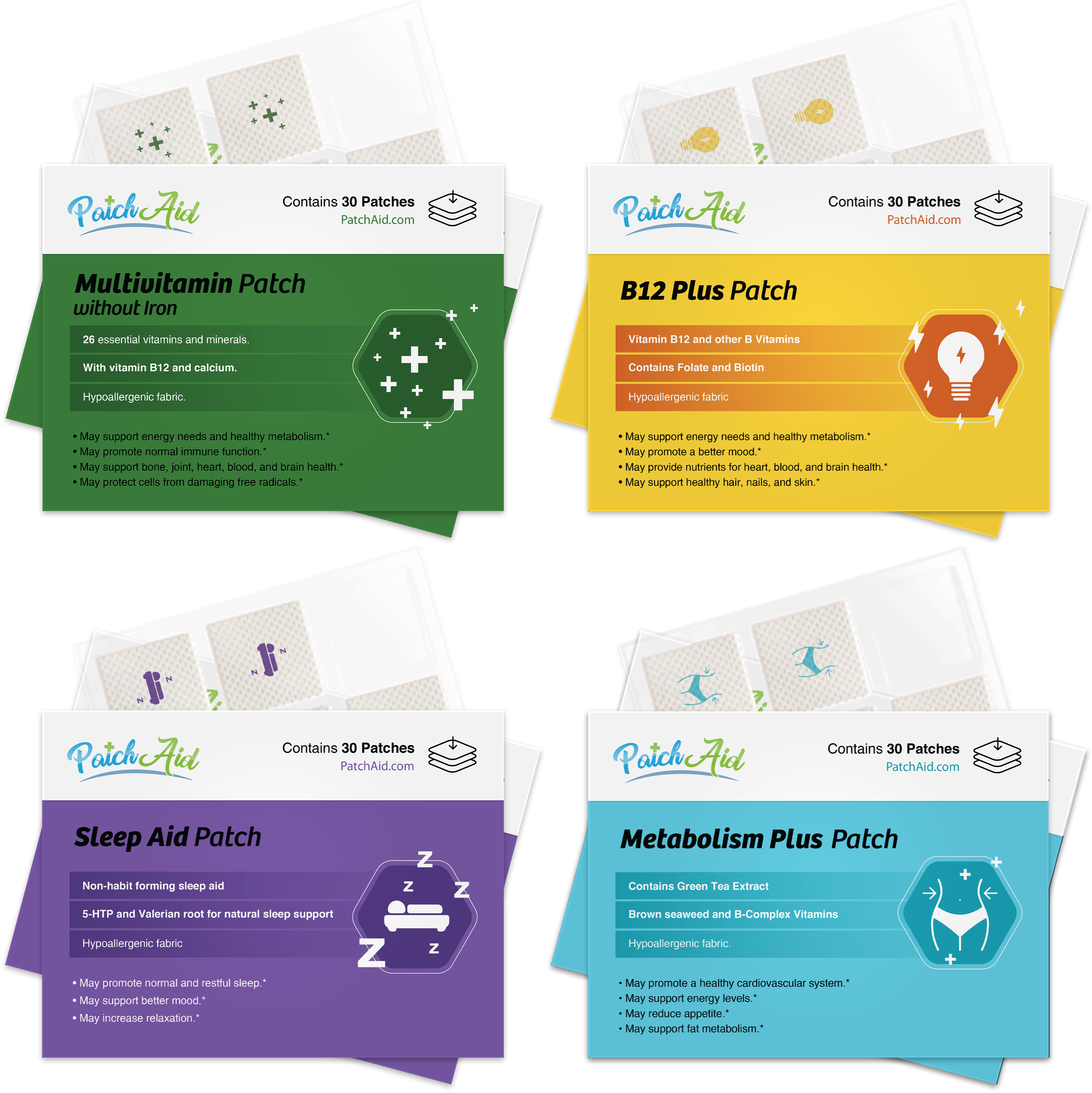 Weight Loss Machine Vitamin Patch Pack by PatchAid - High-quality Vitamin Patch by PatchAid at BariatricPal Store