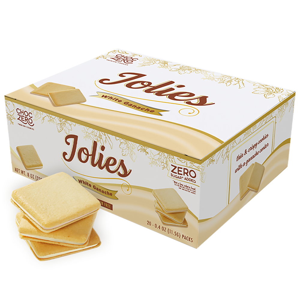 ChocZero Jolies White Chocolate Cookies, 8 oz