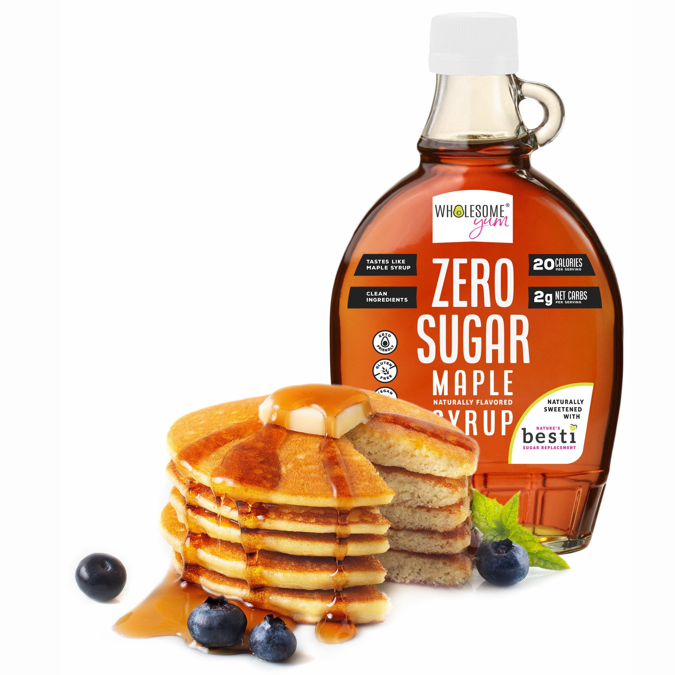 Wholesome Yum Zero Sugar Maple Syrup - High-quality Syrups by Wholesome Yum at BariatricPal Store