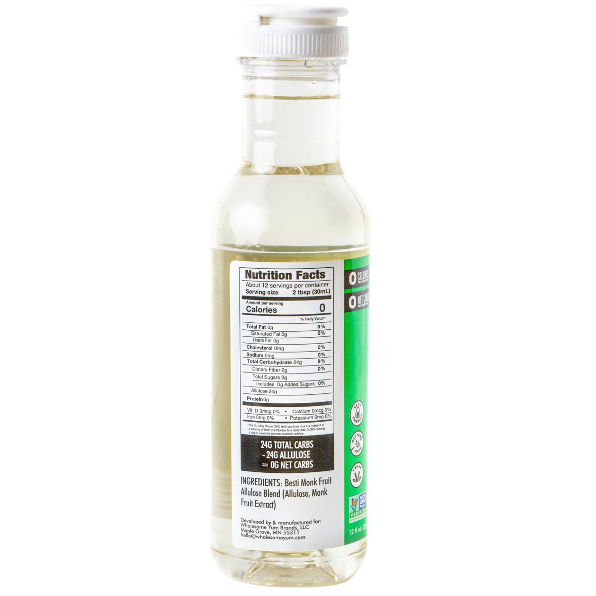 Wholesome Yum Sugar-Free Keto Simple Syrup - High-quality Syrups by Wholesome Yum at BariatricPal Store