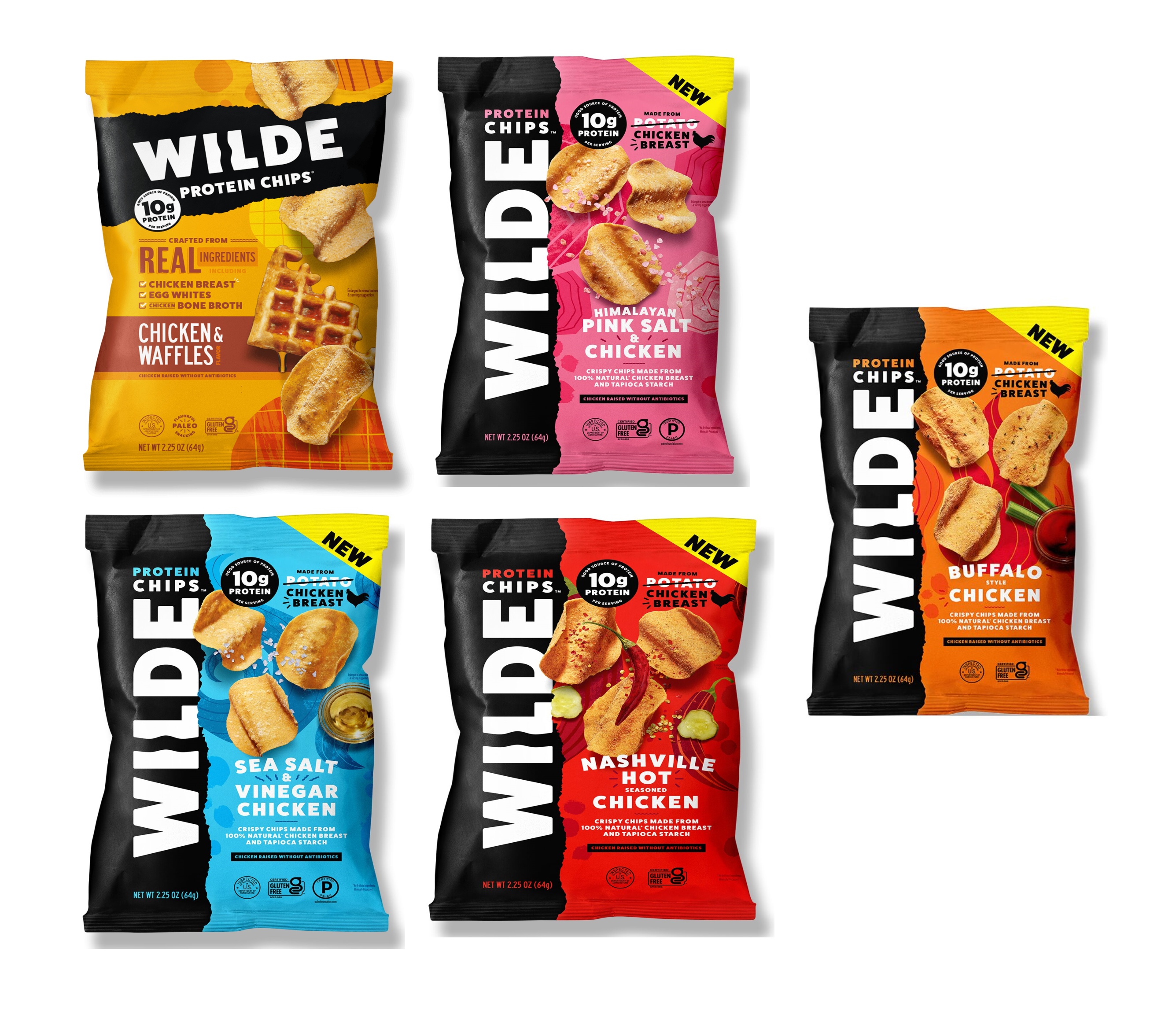 Wilde Chicken Chips - Variety Pack - High-quality Protein Chips by Wilde Chips at BariatricPal Store