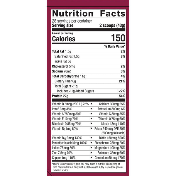 #Flavor_Vanilla #Size_28 servings