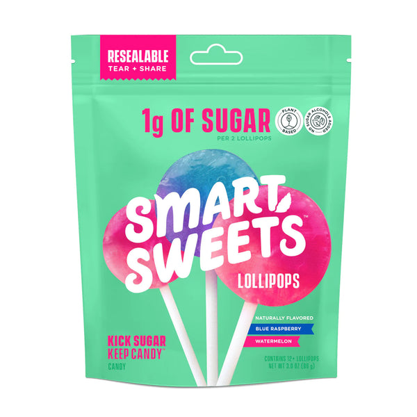Smart Sweets Lollipops 86g (3 oz) - High-quality Fiber by Smart Sweets at 