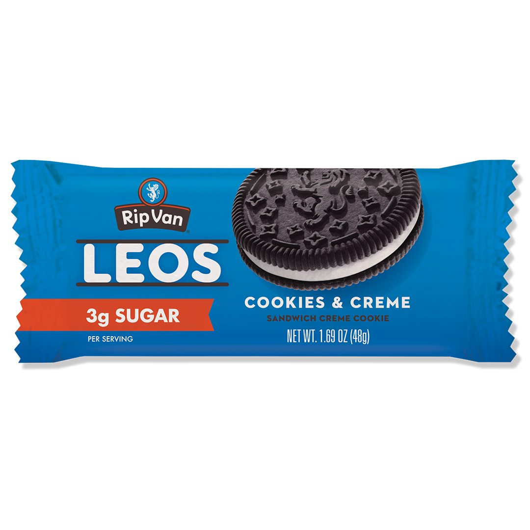 Rip Van Leos Low Sugar Sandwich Creme Cookies - Cookies & Creme