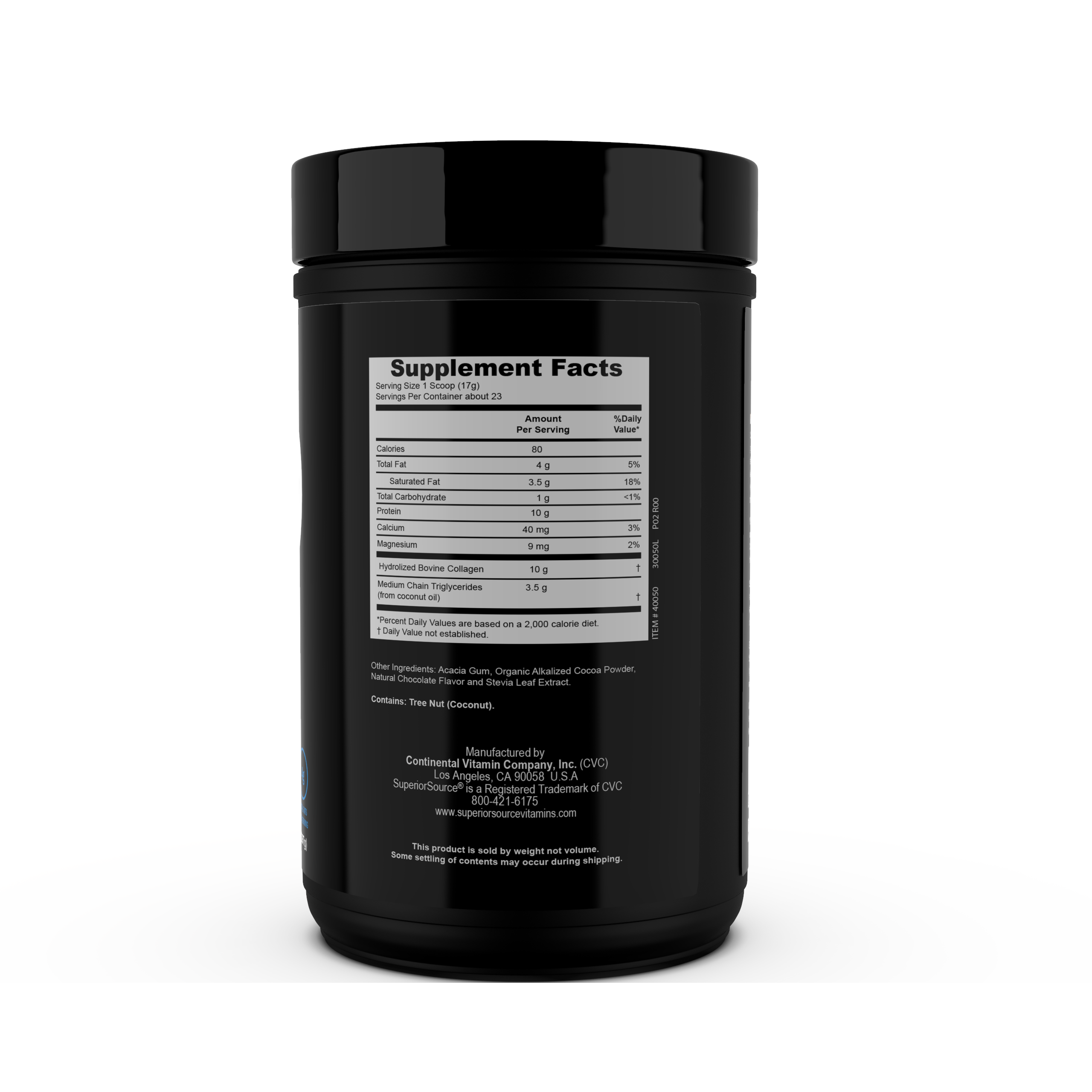 Superior Source Keto Collagen Powder with MCTs, Chocolate, 14 oz - High-quality Collagen Powder by Superior Source at BariatricPal Store