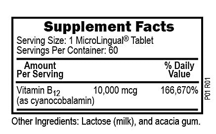 Superior Source No Shot B12 10000 MCG MicroLingual® Instant Dissolve Tablets - High-quality B Vitamins by Superior Source at BariatricPal Store