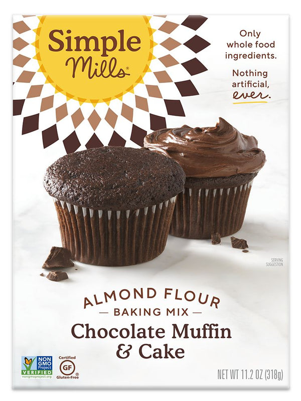 Simple Mills Chocolate Muffin & Cake Almond Flour Mix 11.2 oz - High-quality Baking Products by Simple Mills at 
