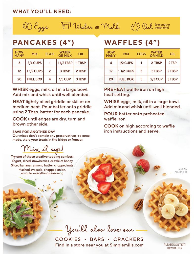 Simple Mills Pancake & Waffle Almond Flour Mix 10.7 oz - High-quality Baking Products by Simple Mills at BariatricPal Store