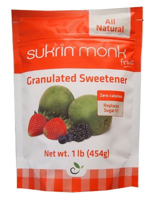 Sukrin Monk Granulated Sweetener 1 lb (454g) - High-quality Gluten Free by Sukrin at 
