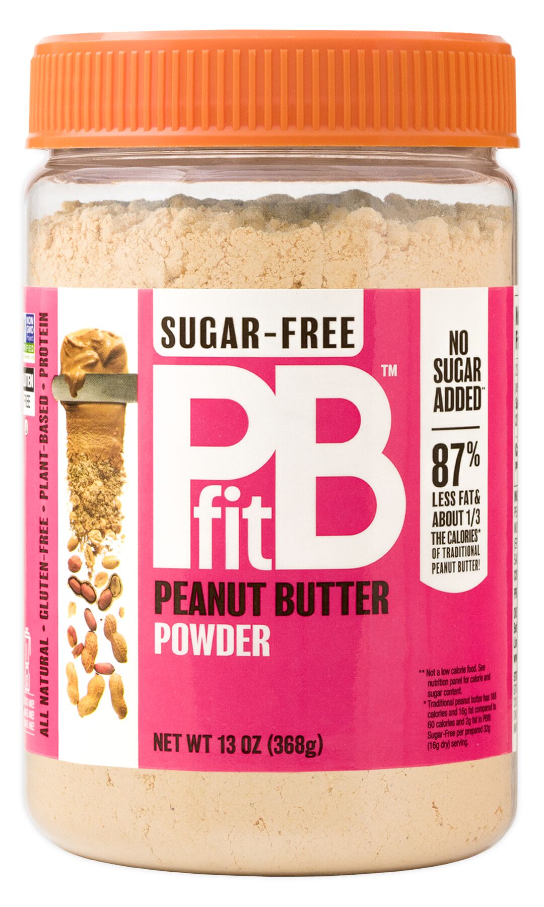 BetterBody Foods PB Fit Sugar-Free Peanut Butter Powder (13oz) - High-quality Nuts, Seeds and Fruits by BetterBody Foods at 