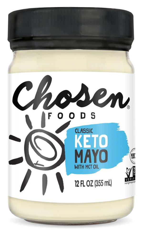 Chosen Foods Keto Mayo with MCT Oil 12 fl oz - High-quality Oils/EFAs by Chosen Foods at 