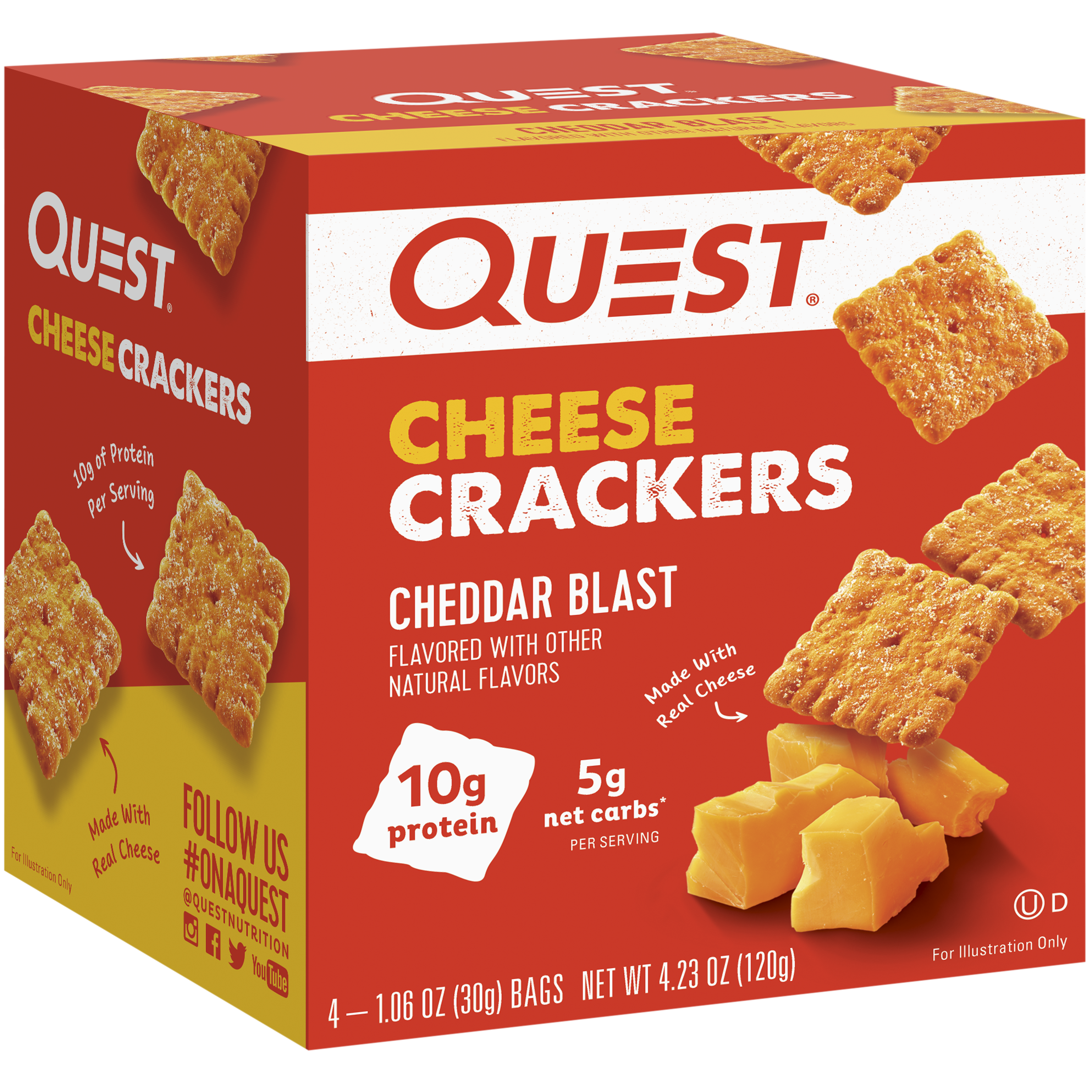 Quest Nutrition Cheese Crackers - High-quality Protein by Quest Nutrition at 