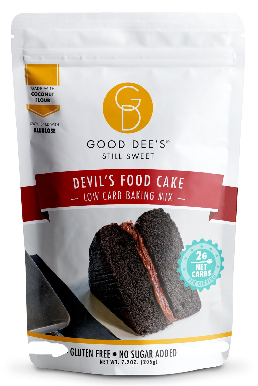 Good Dee's Low Carb Devil's Food Cake Baking Mix 7.2 oz - High-quality Baking Products by Good Dee's at BariatricPal Store