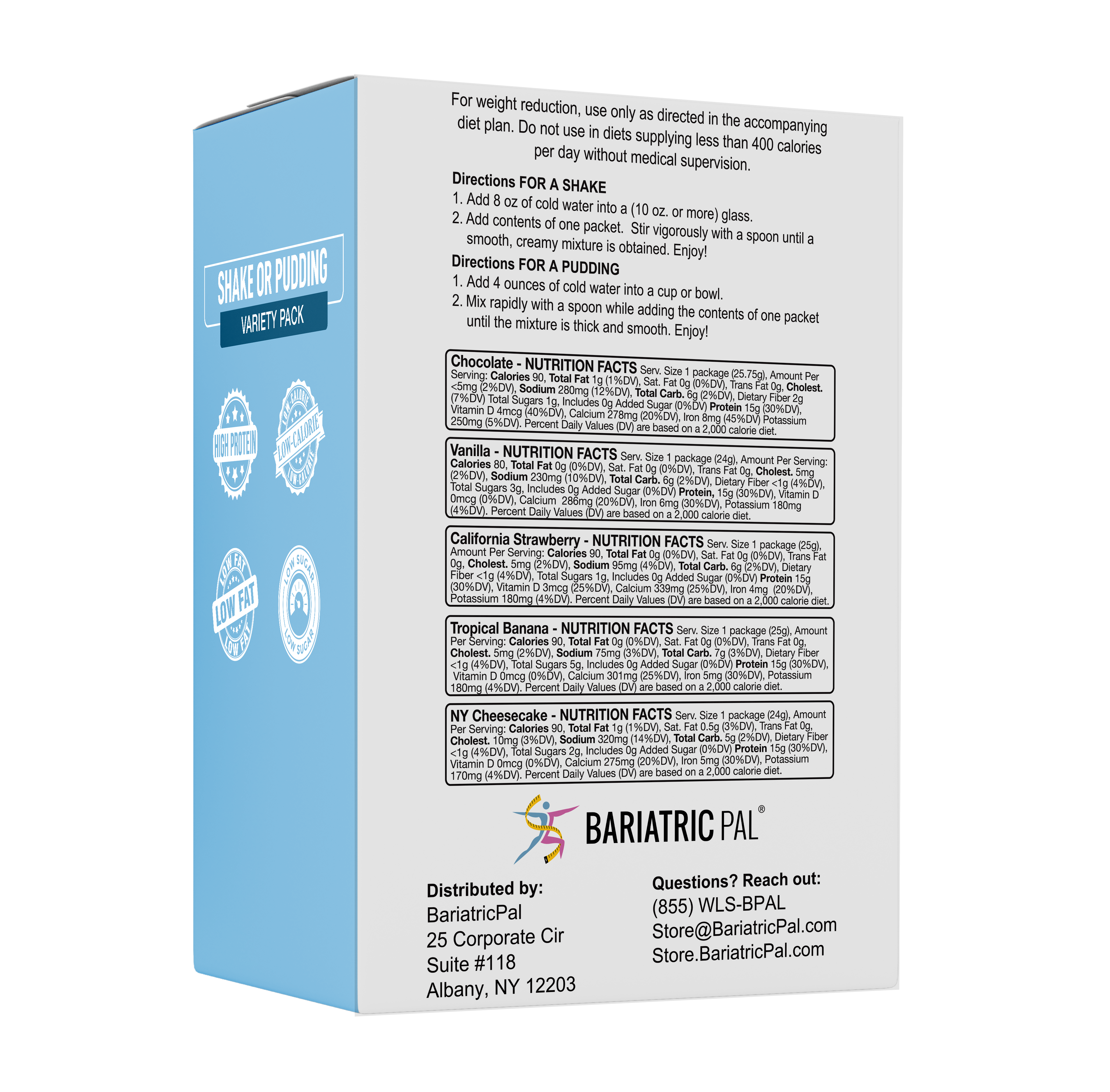 Bariatricpal Protein Shake or Pudding - Variety Pack - High-quality Puddings & Shakes by BariatricPal at BariatricPal Store