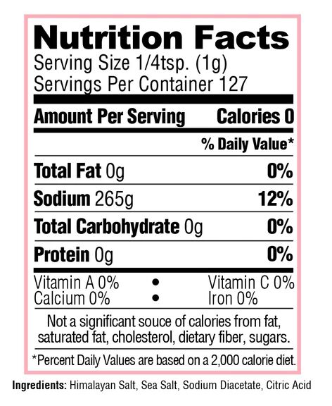 #Flavor_Himalayan Pink Salt & Vinegar (4.5 oz)