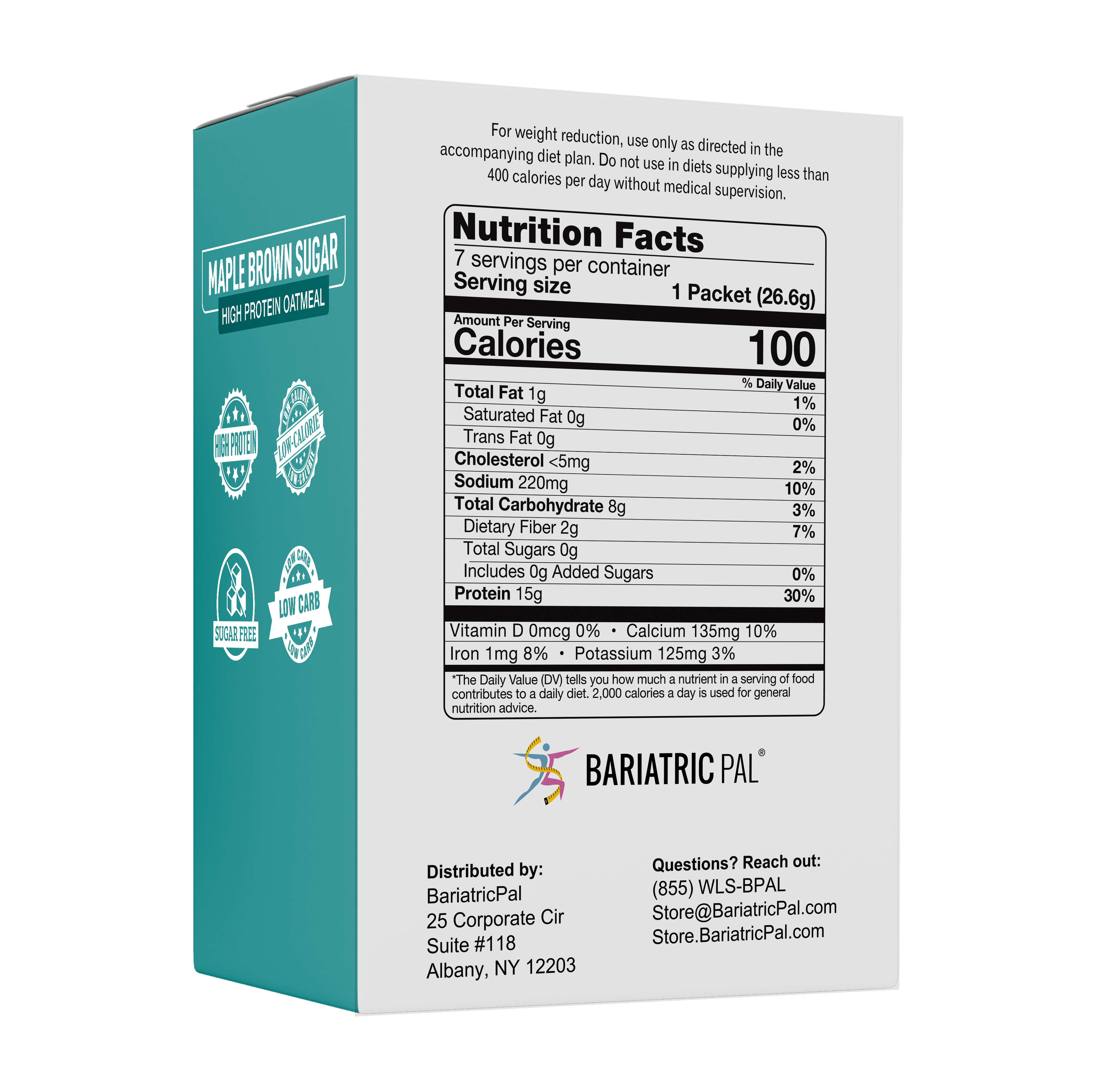 BariatricPal Hot Protein Breakfast - Maple Brown Sugar Oatmeal - High-quality Breakfast by BariatricPal at BariatricPal Store