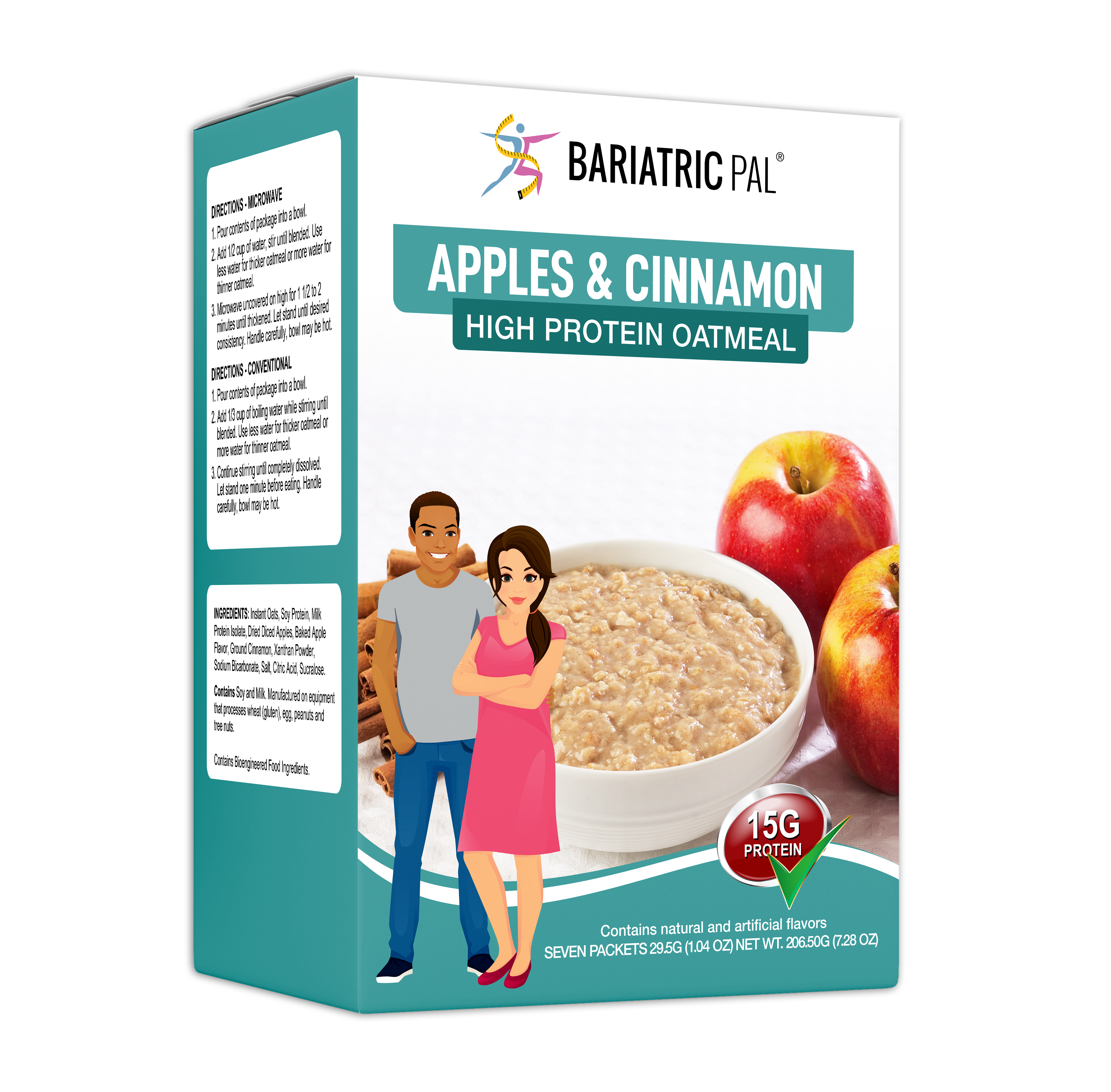 BariatricPal Hot Protein Breakfast - Apple Cinnamon Oatmeal - High-quality Breakfast by BariatricPal at 