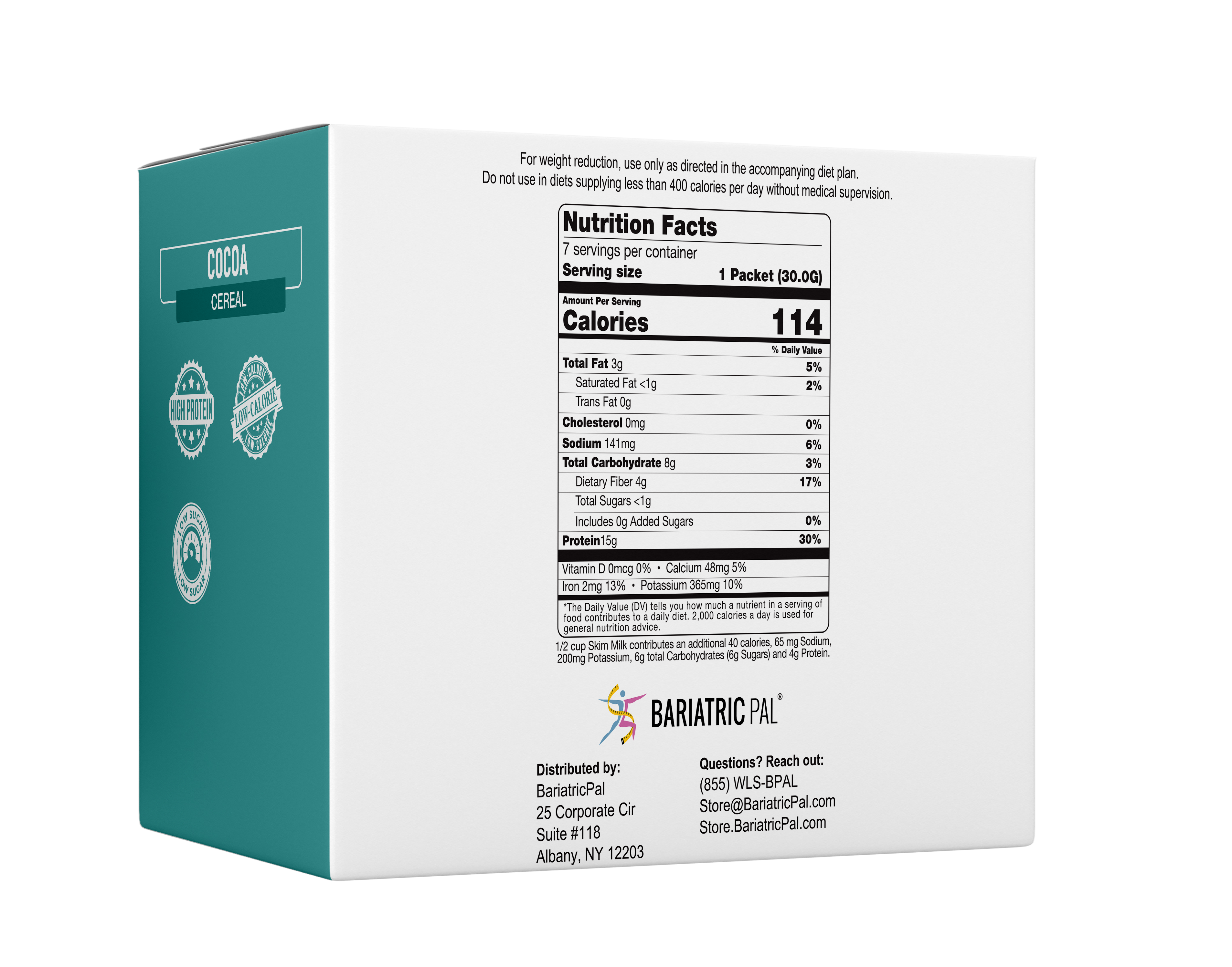 BariatricPal Protein Cereal - Rich Cocoa - High-quality Cereal by BariatricPal at BariatricPal Store