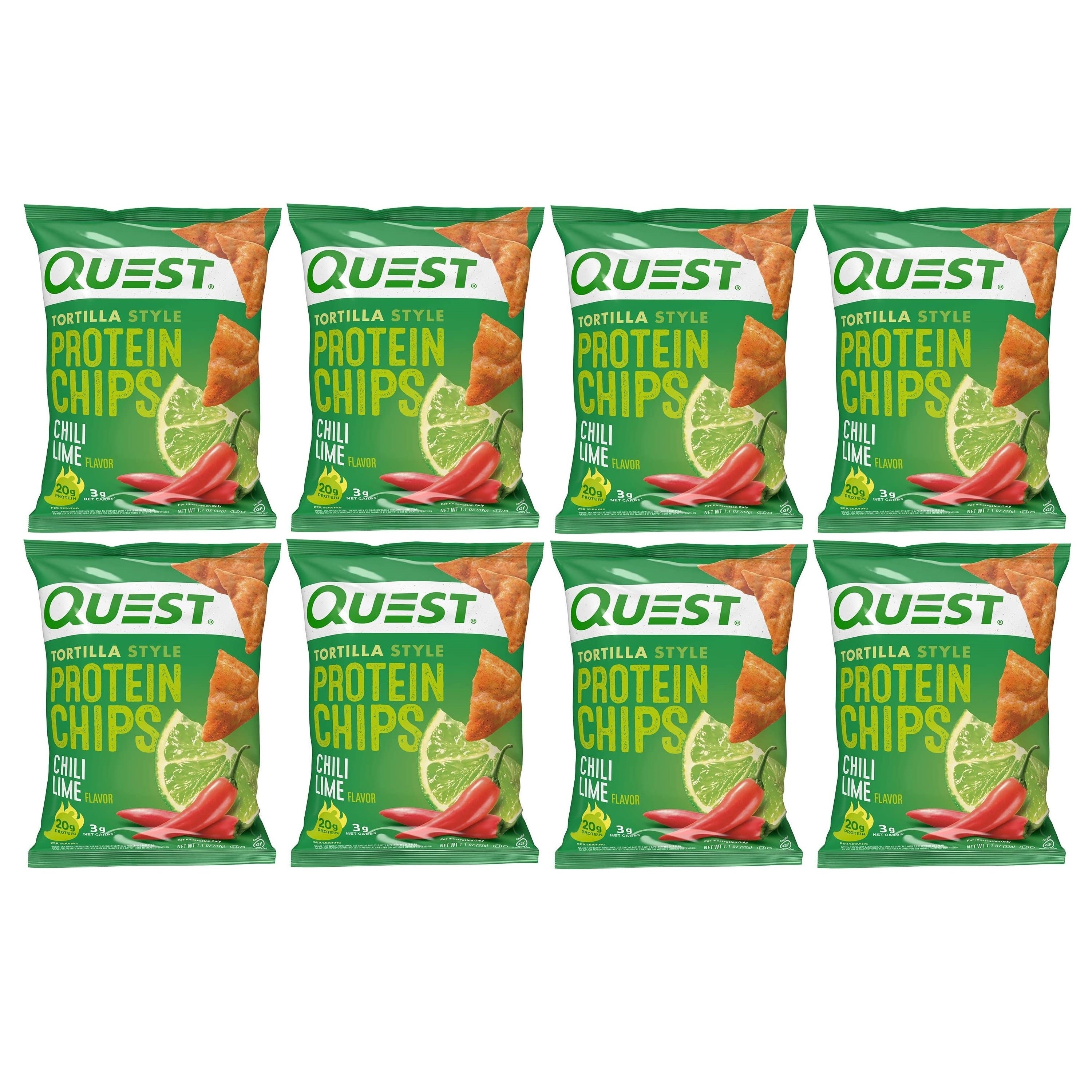 Quest Tortilla Style Protein Chips - Chili Lime - High-quality Protein Chips by Quest Nutrition at BariatricPal Store